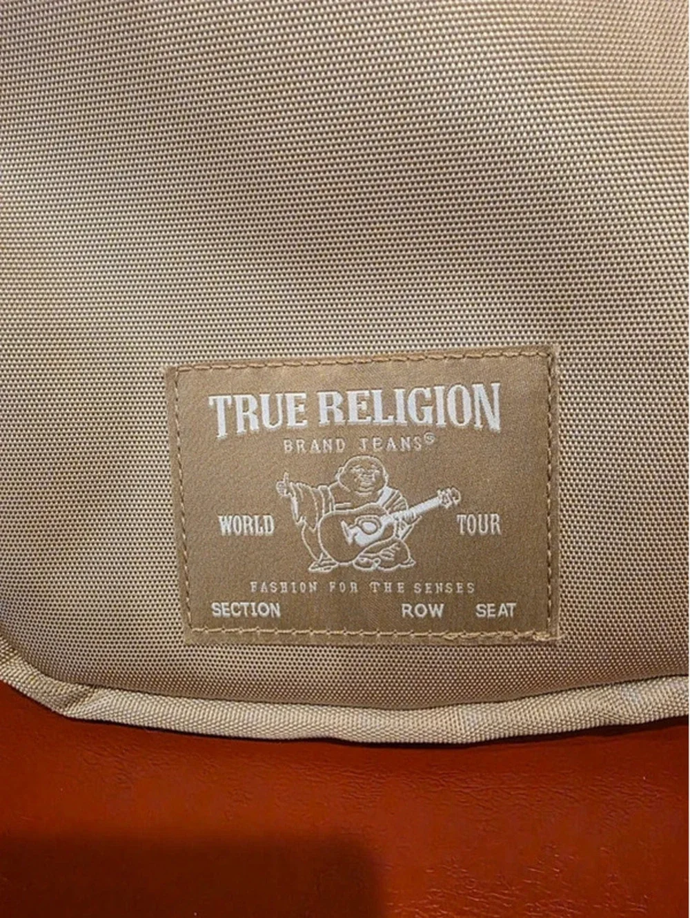 True Religion Crossbody Sling Bag Beige. new
